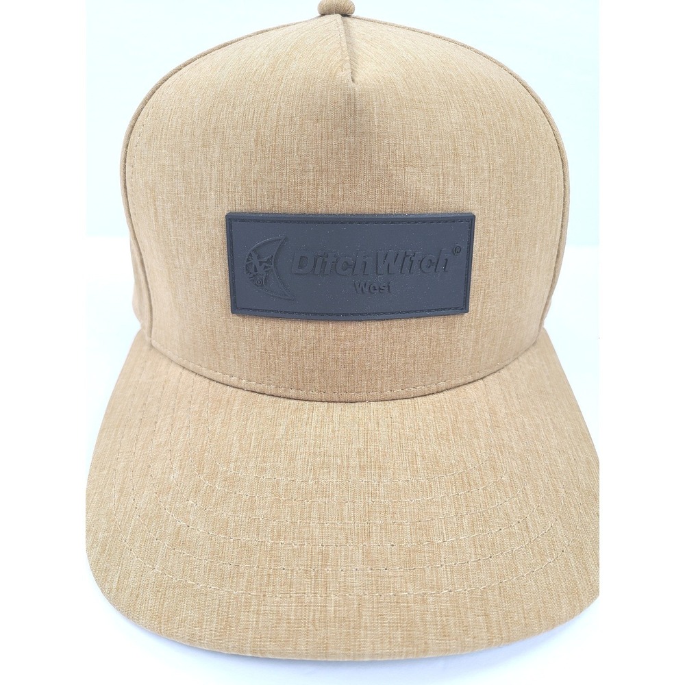 Ditch Witch West PAPE Equipment Snapback Hat Workwear Utility Leather Patch
